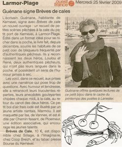 Gu&eacute;nane signe Br&egrave;ves de cales.