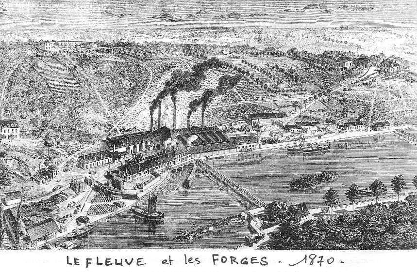 Le Fleuve et les Forges - 1870.
