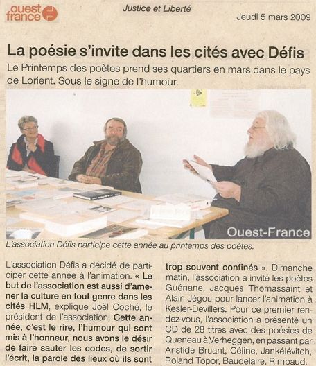 La po&eacute;sie s'invite dans les cit&eacute;s avec D&eacute;fis...