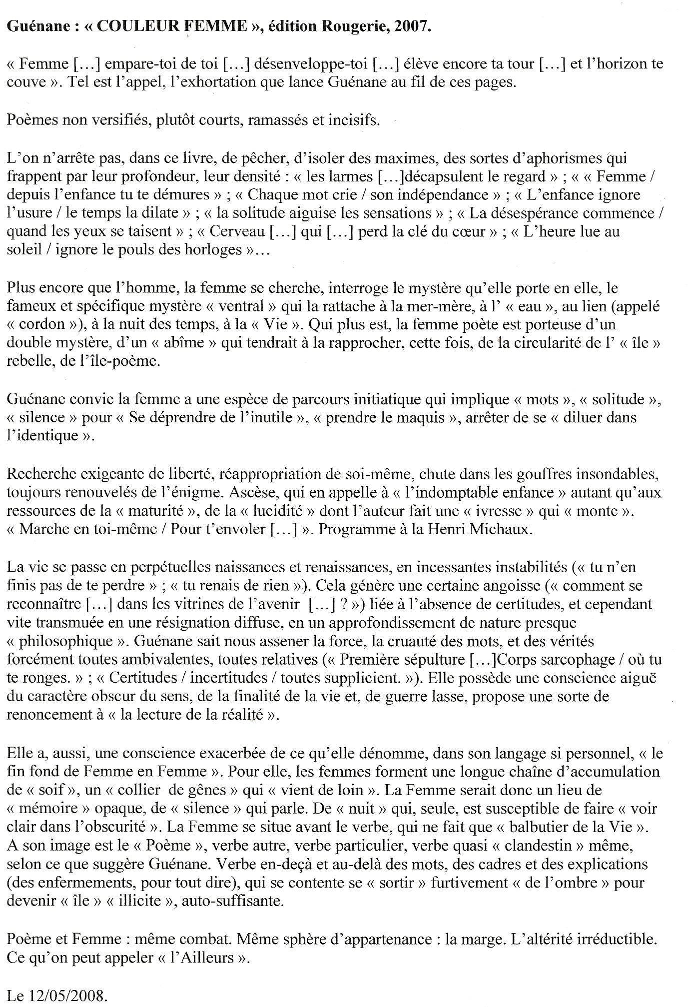 Revue Jointure - septembre 2008.