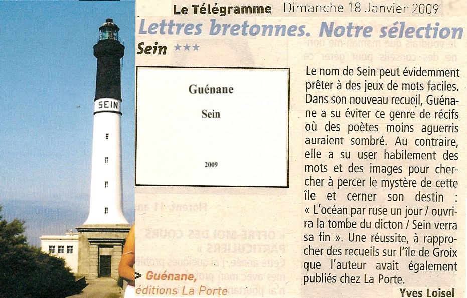 Yves Loisel - Le T�l�gramme - 18 janvier 2009.